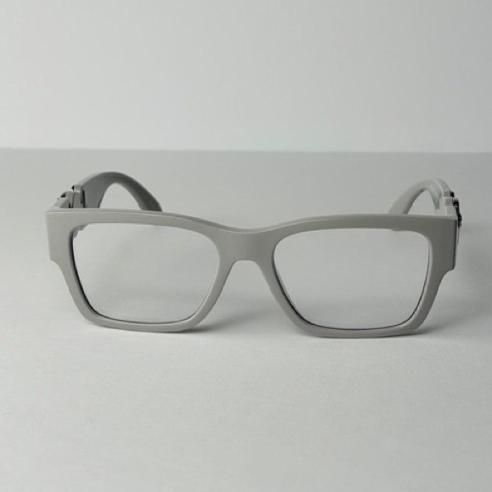 Versace Mod 3368-U 5501 Eyeglasses Gray with Silver Accents New Authentic